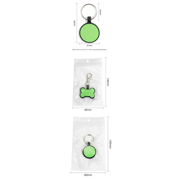 Rose Orange Blank Dog ID Tags Silicone Name Tags For Dogs Personalized