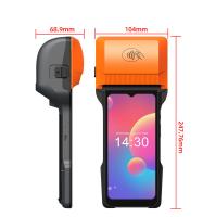 Terminal POS portable intelligent - Android 14, Imprimante thermique 80mm, Caméra 5MP pour des opérations commerciales fluides