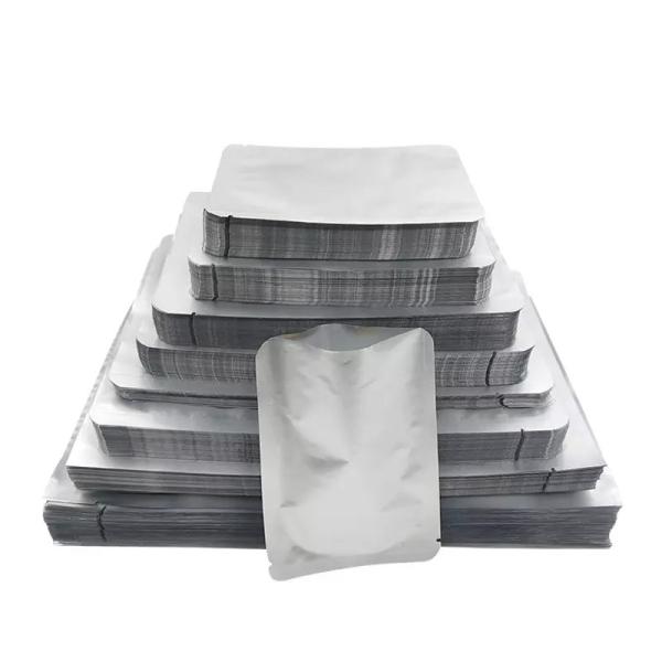 Heat Sealing Aluminum Foil Bags Reusable Mylar Storage Bags With Label Stickers