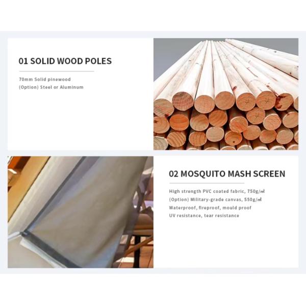 Luxury Camping Hotel Tent Resort House Hotel With Bathroom Canvas Safari Tent (Люксный кемпинговый отель Тент курортный дом Отель с ванной