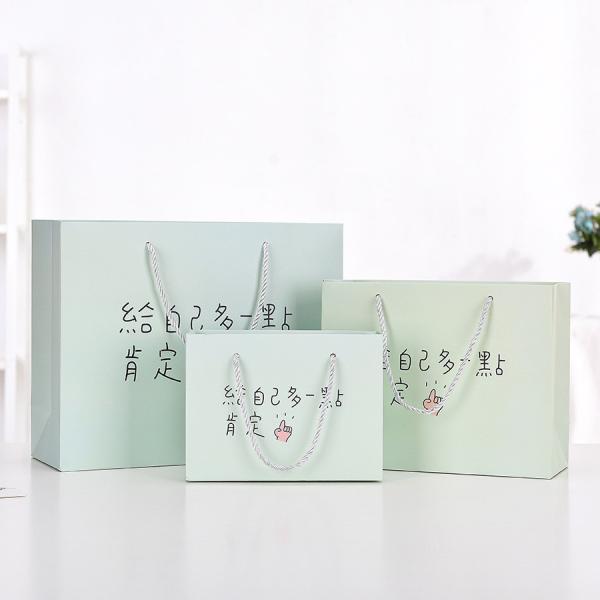 Creatrust White Kraft Price Channel so Custom Logo Perfume Ribbon Print Pouch Paper Bag