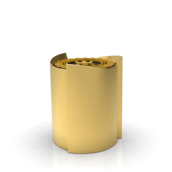 Exquisite Thick Bottom Zinc Alloy Glass Perfume Bottle Cover