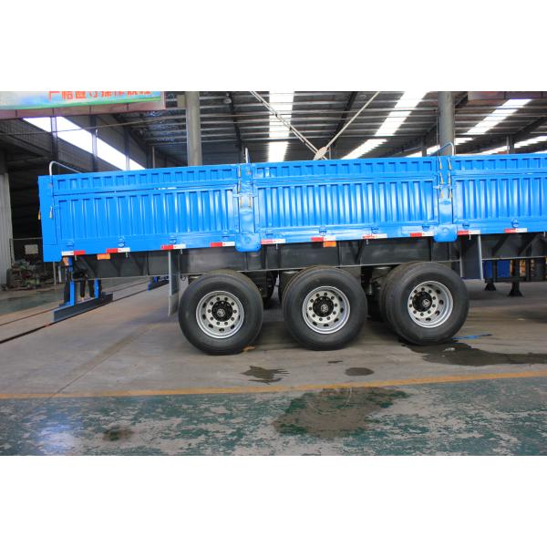4 оси 40-60 тонн падающей боковой стены ограждения полуприцеп для транспортировки песка