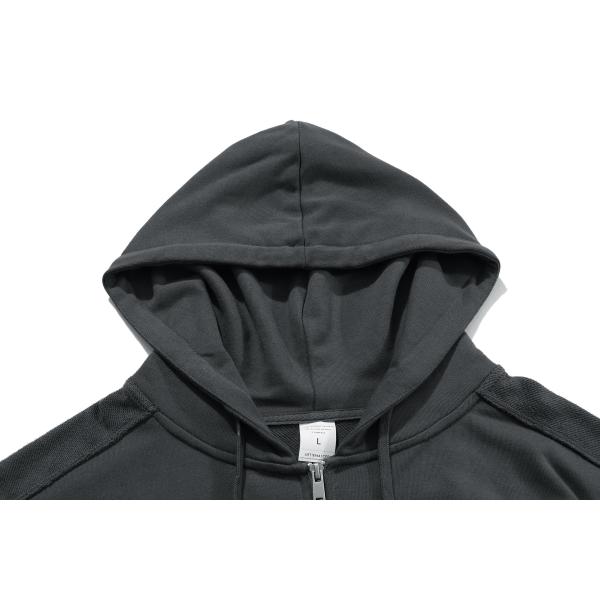 Дешевая уличная одежда дизайнерская вышивка Большой Zip Up Hoody 100% хлопчатобумажный пуловер