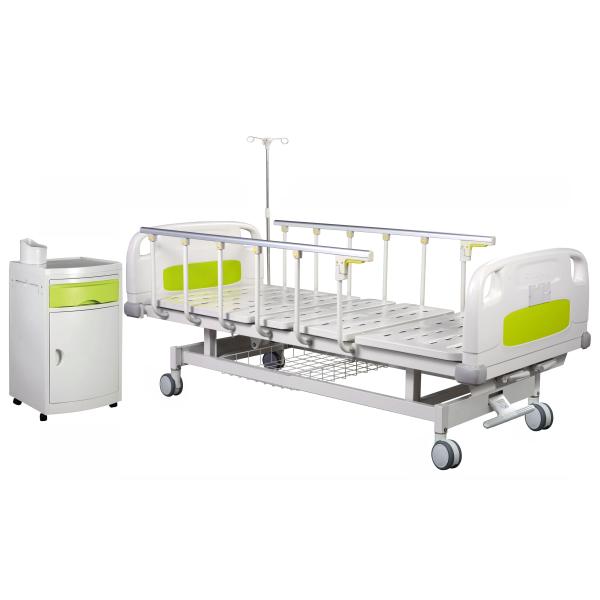 Medical Equipment Two Cranks  Manual Hospital Bed Fowler Hospital Bed For Patients