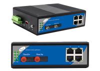 Gigabit completo portuário do interruptor 4 industriais do ponto de entrada da fibra ótica