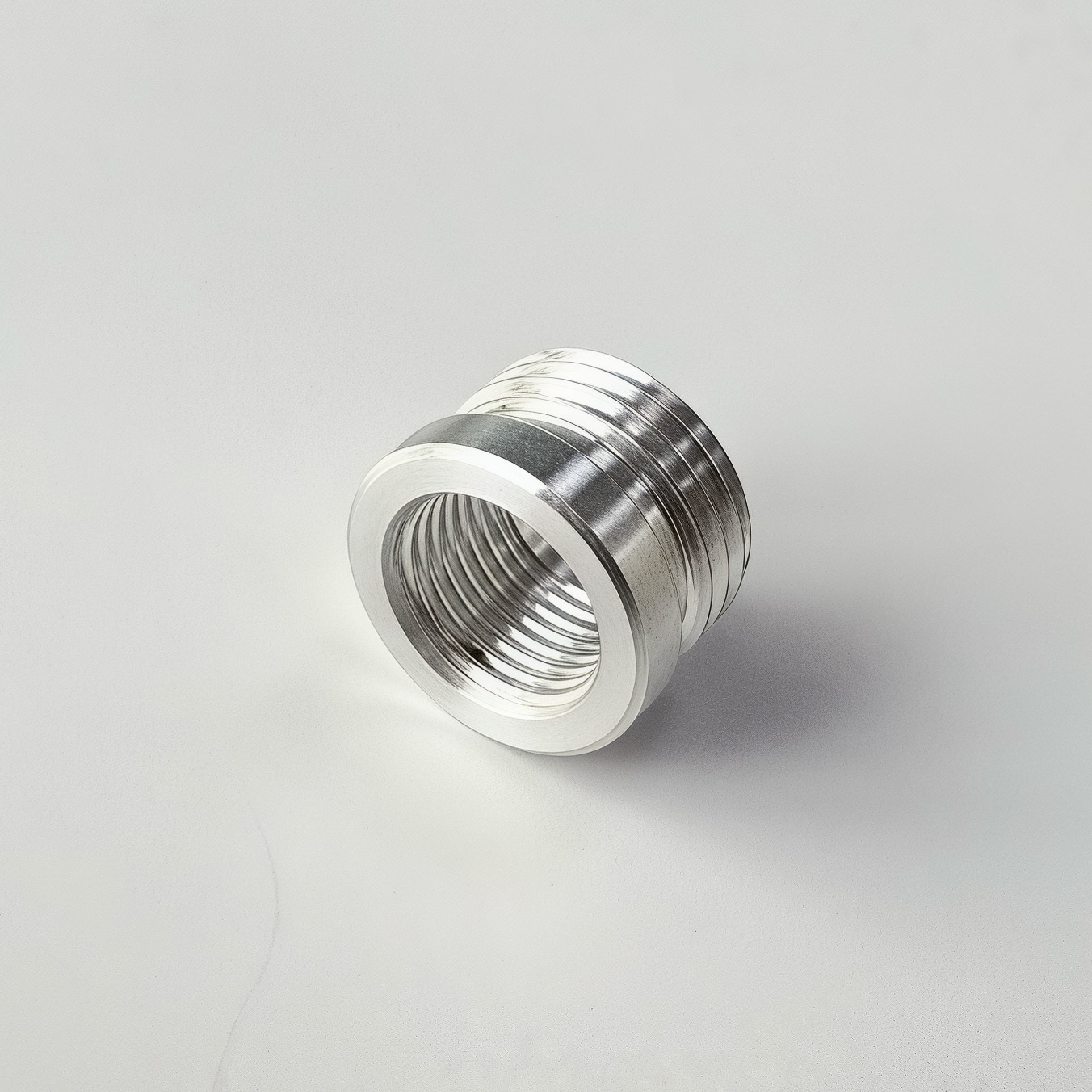 6061 Aluminum Thread Ferrule CNC Turning Precision Machined Threaded Bushing Sleeve Connector Adapter