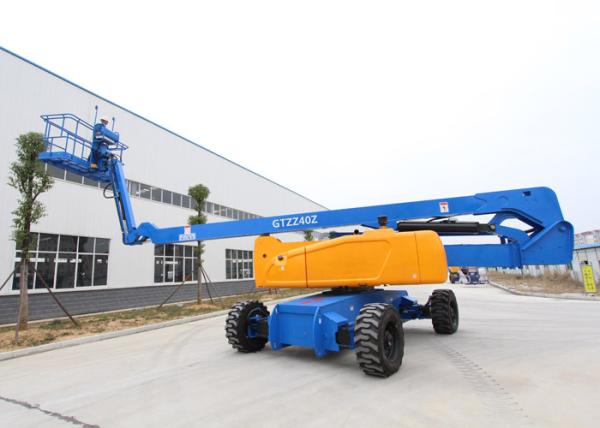 Cummins Engine Elevated Work Platform , Safe 4WD Electric Bucket Lift