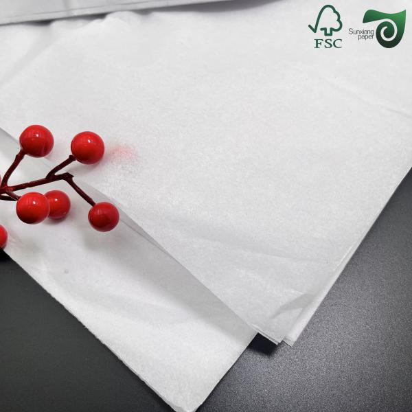 40gsm 60gsm White Greaseproof Food Wrapping Paper Boasting Superior Printability FSC