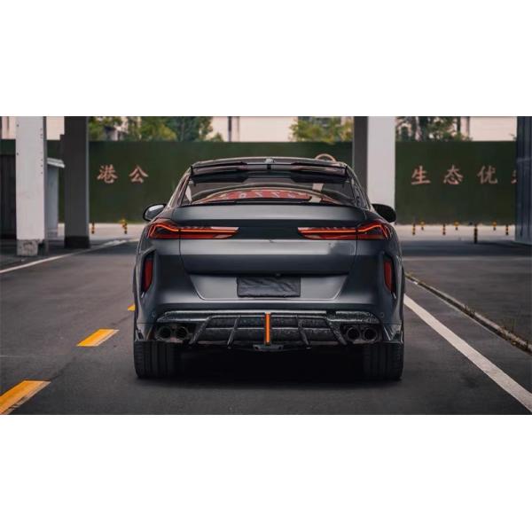 For BMW X5M X6M Carbon Fiber Body Kit X5M X6M Carbon Fiber Front Lip Diffuser Spoiler Side Skirt Hood