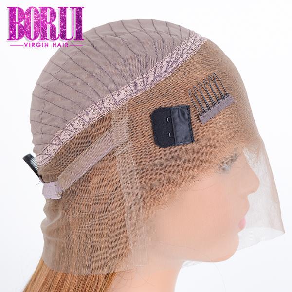 Бразильский парик фронта шнурка Пре общипал прямую плотность человеческих волос 250% волны #30