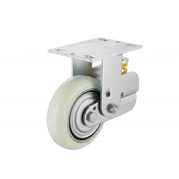  Heavy Duty  Iron Core Pu Spring Loaded  Shockabsorbingcaster Caster Wheels Laser Welding Machine