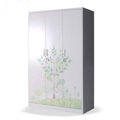 3 Doors metal clothing locker Wardrobe Steel Almirah Cabinet Design