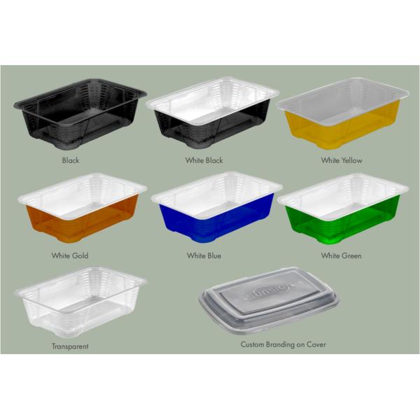 Various Sizes Takeaway Meal Container For PP Market Demand, Disposable Transparent Split PP Lunch Box