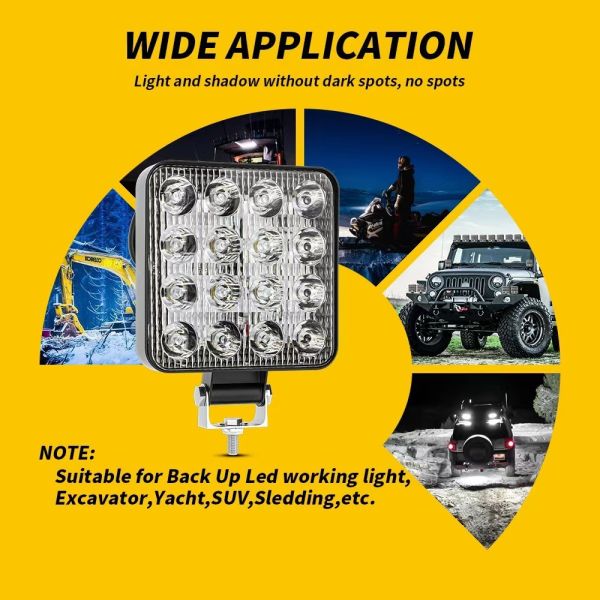 Custom Off Road Truck LED Work Lamp Waterproof Led Construction Work Lights