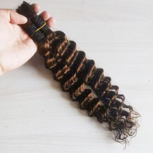 Wholesale Unprocessed No Weft Hair Remy Human Hair Bulk For Braiding