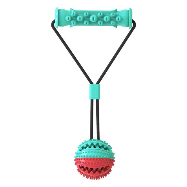 Wholesale Rubber Indestructible Treat Dispensing Ball Interactive Pet Ball Chew Dog Toy