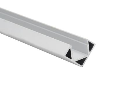90 graus 18x18mm perfil de canto geado do diodo emissor de luz 6063 T5