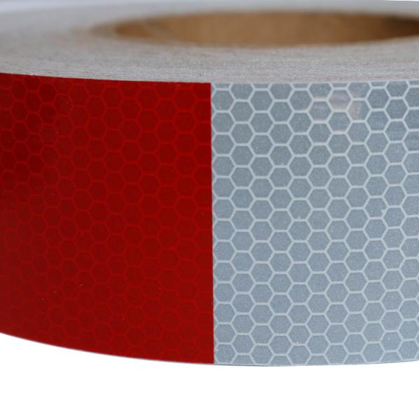 PET Microbeads DOT Reflective Tape Sticker For Truck Car