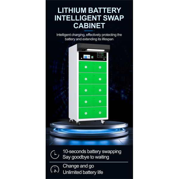 Electric Car Battery Changing Station Swapping Cabinet 1200W Zero Emissions