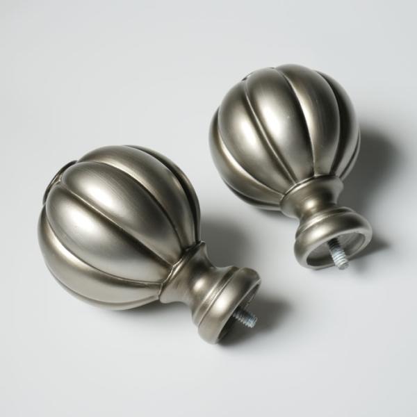 Painted Metal Pole Resin Finials Pipe Curtain Rods