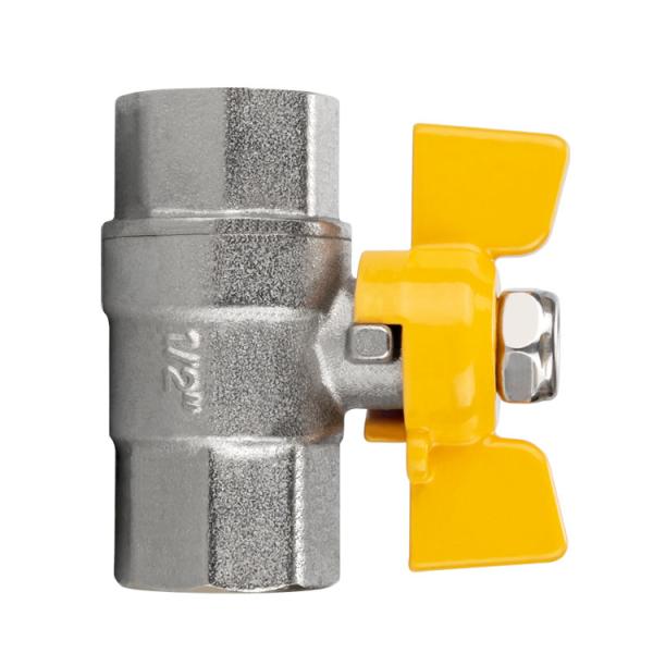 TMOK Female BSP Nickel Plated PN25 Medium Pressure CE Hydraulic Full Port Brass Ball Valve For Gas