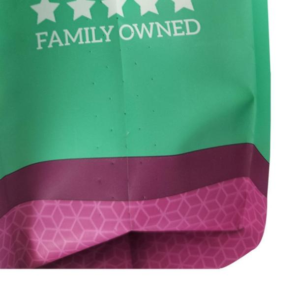 Customized Printed Empty Coffee Shop Packaging Bag With Polyester Film Zipper Lock Vertical Coffee Packaging Bag, Equipped With Valve And Zipper