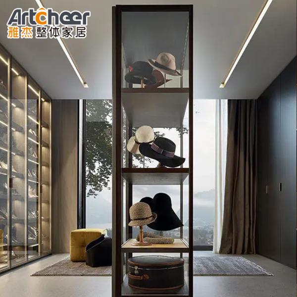 Мебель для спальни Люксовый дизайн Алюминиевая рама Система шкафа с аксессуарами