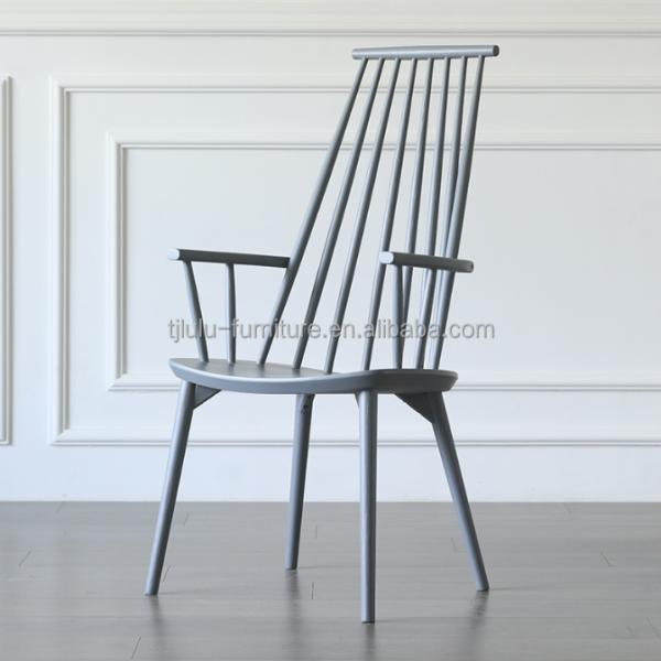 Personalización silla de comedor de tejido de reposabrazos de madera moderna para la mayor cantidad en restaurantes y hoteles