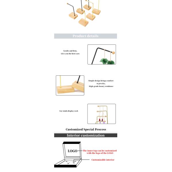 Portable L Shaped Metal Pendant Display Stand for Jewelry Luxury Show Exhibition