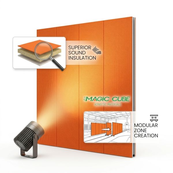 100% Polyester Fiber Acoustic Panel 1200x600mm 12mm 2000gsm Sound Absorbing Wall Board for Gymnasium Interior Decoration