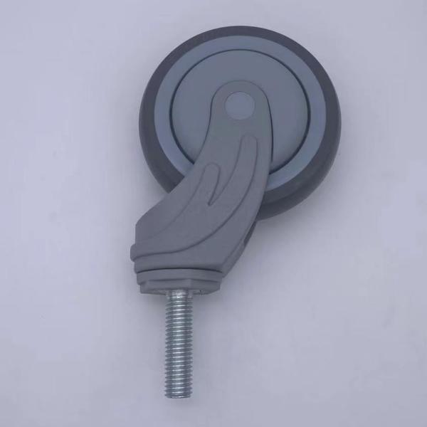 5 Inch TPR Thread Stem Tread Casters Medical Bed Caster Wheels