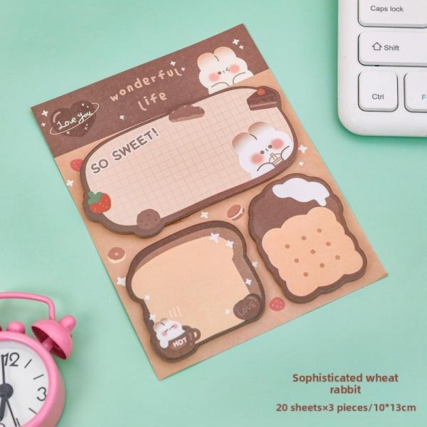 Wholesale Kawaii Panda Animal Sticky Notes Cute Self-Adhesive Memo Pad Colorful Paper Notepad Magnetic Feature for Office Use