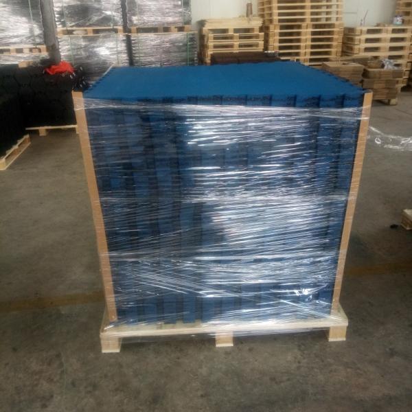 Black Fitness Interlocking Mats 1000mm*1000mm Modular Interlocking Floor Tiles Pressure Resistant