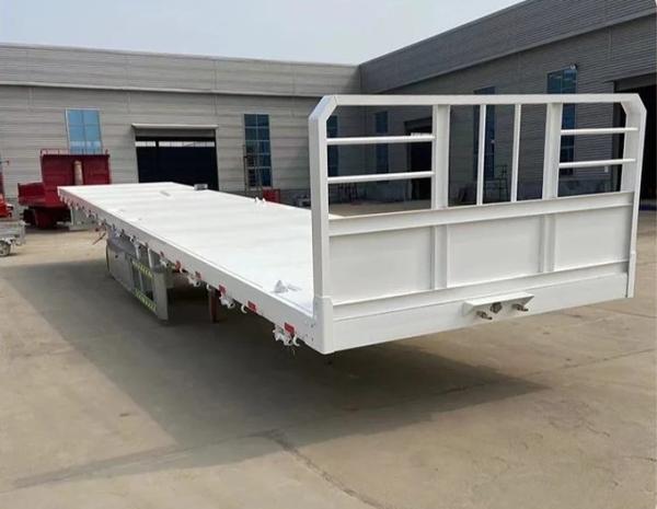 30-60 Tons Loading Capacity Flatbed Semi Trailer For Versatile Transportation Needs