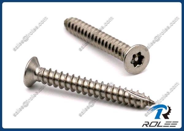 Stainless Steel Flat head Torx Tamper Proof Self-tapping Thread Cutting Screws