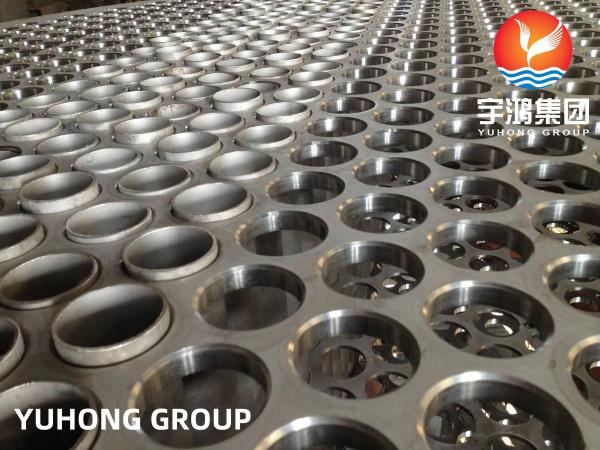Weld overlay Tubesheet , ASTM A266 Gr.2 CS Tube Sheet Cladding Stainless Steel
