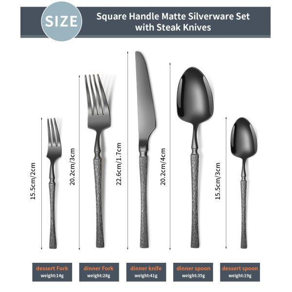 Нержавеющая сталь столовые приборы набор 20 штук маленький талия Модель молотка Нержавеющая сталь Западные столовые приборы подарочная коробка
