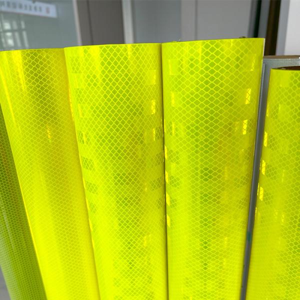 48Inches * 15 Feet Roll Reflective Sheeting HIP Sheeting Yellow White Red Reflective Tape for Signs and Delineators