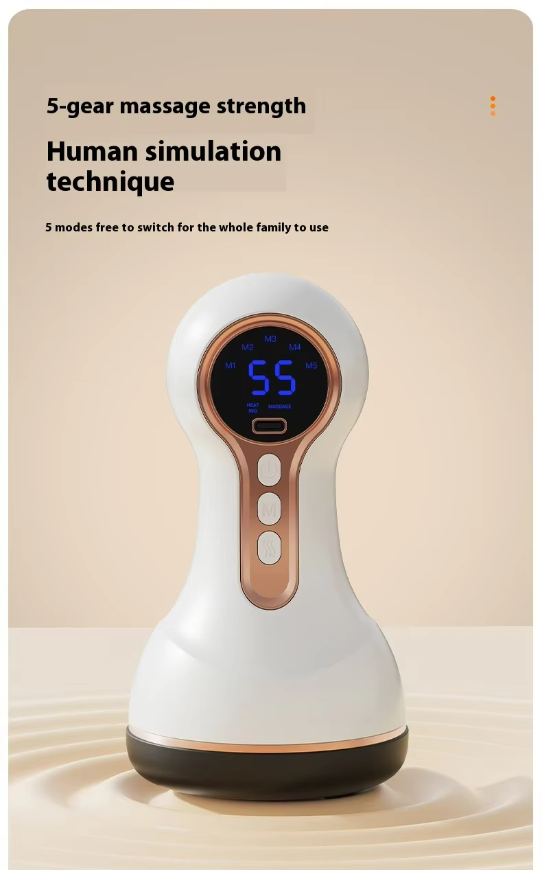 New Handheld Full Body Massager Vibration Heating Therapy Targeted Relief for Abdominal Multi-Region Discomfort