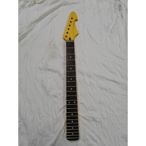 Custom Grand Paddle Guitar Headstock Unfinished Roasted Maple ST Guitar Neck Electric Acoustic Guitar Accept Kinds OEM