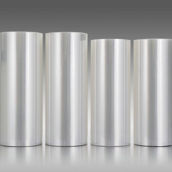 Bande faite face écologique biodégradable de film de rétrécissement de la chaleur de PO double pour le tissu