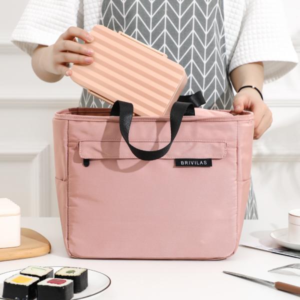 Insulated High Class Custom Nylon Bento Bag with Waterproof Aluminum Film Interior