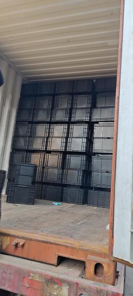 600*400mm ESD Plastic Box ESD Storage Bins Conductive Crate for electronic parts