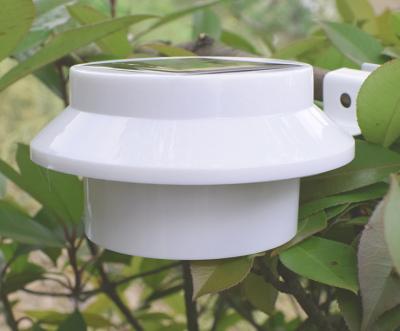 3LED Solar Garden Fence Yard Wall Gutter Pathway Light Outdoor Solar Gutter LED Light, Solar Fence Light