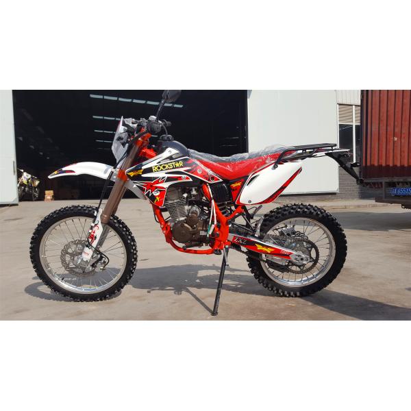 Red Street Legal Enduro Motorcycle Hydraulic Disc Brake Digital Speedometer