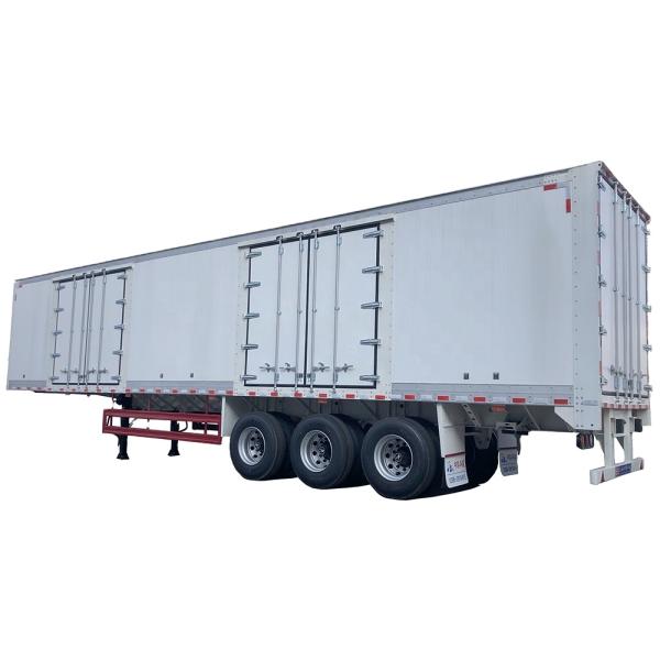 JOST Landing Gear Van Type Trailer Box Trailer 70CBM Semi Trailer for B2B Customers