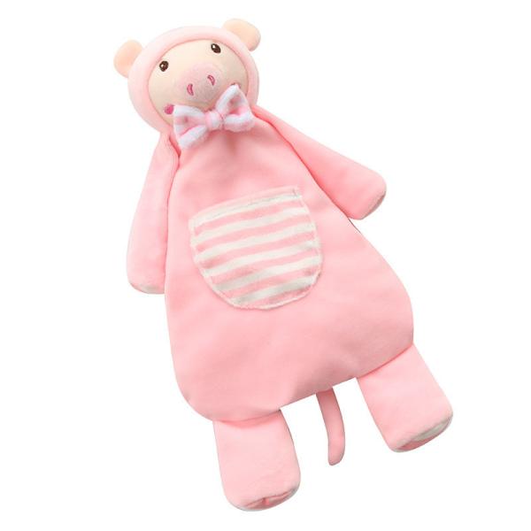 Toalha da saliva do bebê do luxuoso de Toy Non Shedding Animal Shaped do luxuoso da saliva dos desenhos animados do algodão