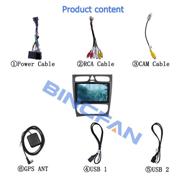 Quad Core Mercedes Benz Car Stereo Android 10.0 Car DVD Player