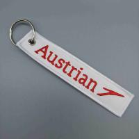 Symmetrical Flight Tag Keyring Double Stitch Pure White Aesthetic For Aviation Collector